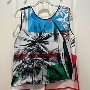 Clover canyon Floral Print Sleeveless Top